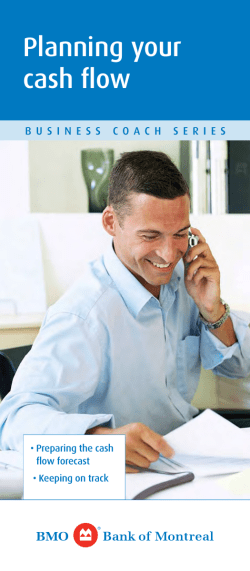 Planning your cash flow