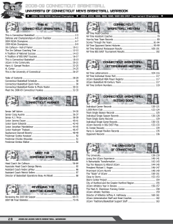 2008-09 connecticut basketball