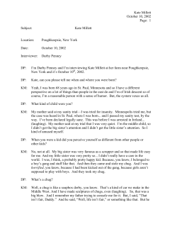 Kate Millett Location - The Community Consortium