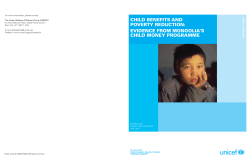 Child Benefits and Poverty Reduction: Evidence from