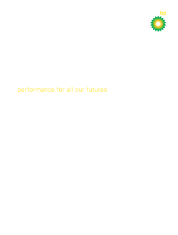 Sustainability Report 2001