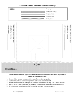 Standard Details and Regulations