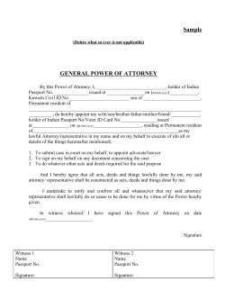 general power of attorney