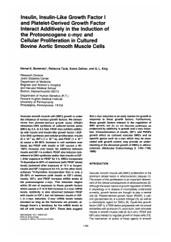 Insulin, Insulin-Like Growth Factor I and Platelet