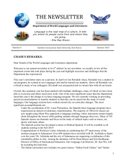 newsletter! - Southern Connecticut State University
