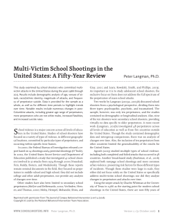 Multi-Victim School Shootings in the United States: A Fifty