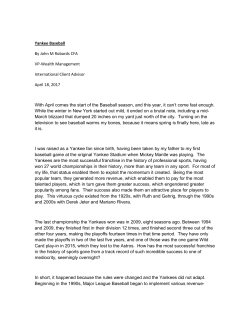 Yankee Baseball - Morgan Stanley Locator