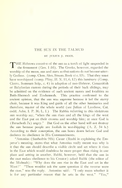 The Sun in the Talmud.
