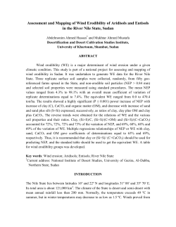 Assessment and Mapping of Wind Erodibility of Aridisols and