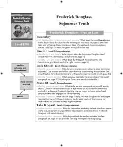 Frederick Douglass, Sojourner Truth CTDR