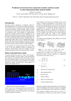 Prediction of structure-born sound and secondary airborne