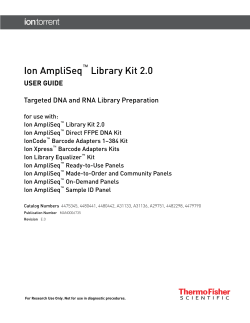 Ion AmpliSeq DNA and RNA Library Preparation User Guide (Pub