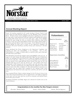 Spring 2007 - Norstar Federal Credit Union