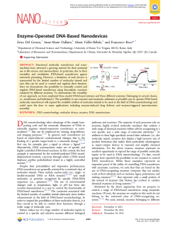 Enzyme-Operated DNA-Based Nanodevices