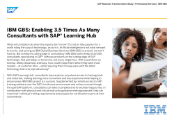 IBM GBS: Enabling 3.5 Times As Many Consultants with