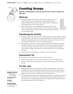 1.1 Numbers to 999 - Destination Learning Management