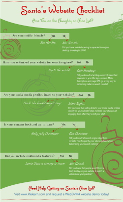 Santa`s Website Checklist