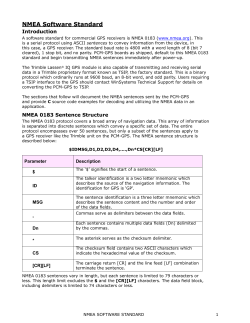 NMEA packet description