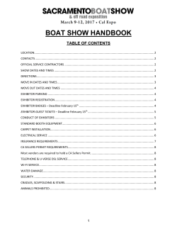 GENERAL INFORMATION - Sacramento Boat Show
