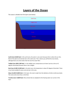 Layers of the Ocean - Colorado River Schools