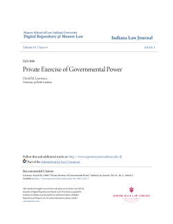Private Exercise of Governmental Power