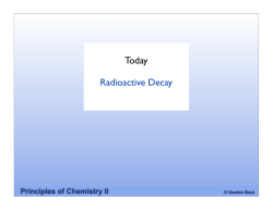 Today Radioactive Decay