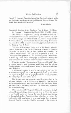 Spanish Explorations Joseph T. Hazard`s Snow Sentinels of the