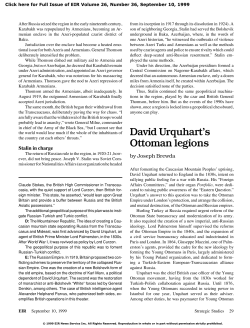 David Urquhart`s Ottoman legions