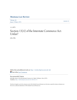 Section 13(4) of the Interstate Commerce Act