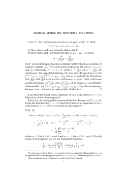 Solutions to the midterm