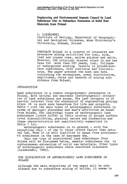 Engineering and Environmental Impacts Caused by