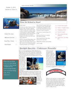 October - International Scuba
