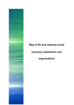 Map of EU and national social economy institutions and organisations