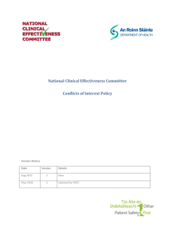 Conflicts of Interest Policy