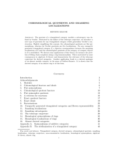 Cohomological quotients and smashing localizations