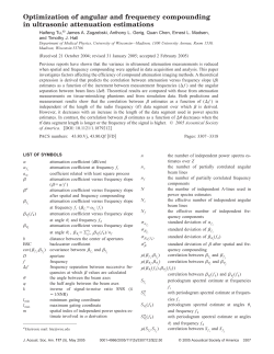 Optimization of angular and frequency compounding in ultrasonic