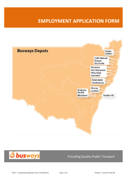 EMPLOYMENT APPLICATION FORM