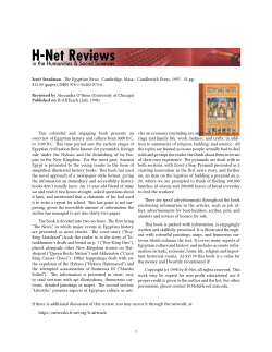 Untitled [Alexandra O`Brien on The Egyptian News] - H-Net