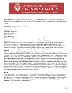 Growth Factor Expression and Healing Time After Pulsed