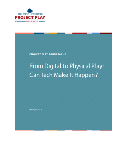 From Digital to Physical Play: Can Tech Make It