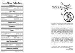 Cove Wine Selection - Cove | Waiheke Island
