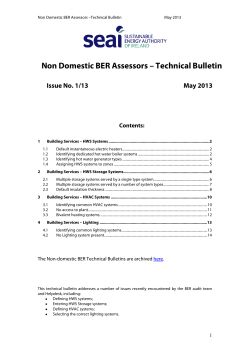 May 2013 Technical Bulletin