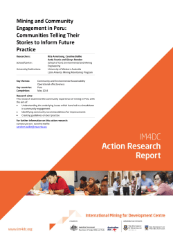 Mining and community engagement in Peru