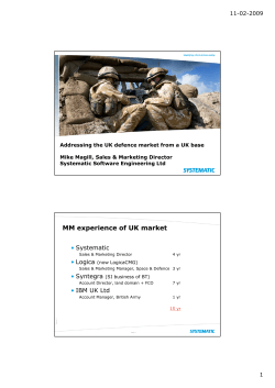 Microsoft PowerPoint - SSE in UK Defence - Mike Magill endelig