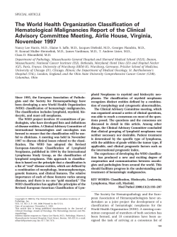 The World Health Organization Classification of