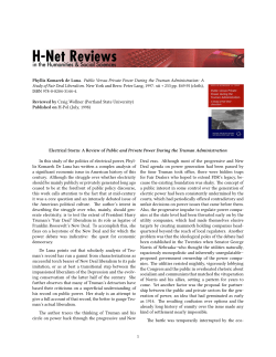 Electrical Storm: A Review of width.3emPublic and Private - H-Net