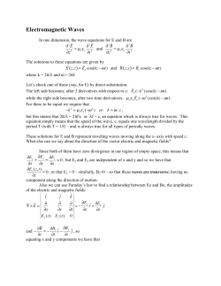 Electromagnetic Waves