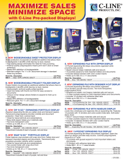 Pre-packed Retail Displays: Maximize Sales and - C