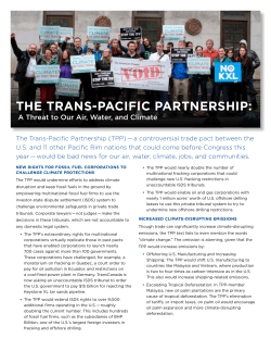 the trans-pacific partnership