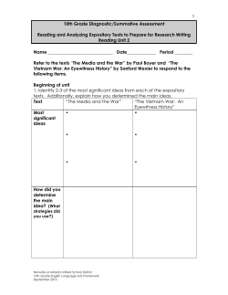 1 10th Grade Diagnostic/Summative Assessment Reading and